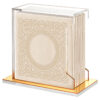 Faux Leather Lacey style Lucite Haggadah Stand - Image 2